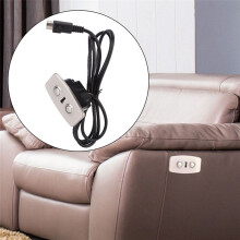 Chair Controller Hand Controller Electric Recliner Chair Sofa Lifting 2 Button Hand with Dual USB