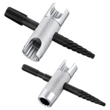 2 Pcs Grease Zerk Fitting Tool Grease Fittings Assortment with Removal Tool Fit 1/4"-28 SAE, 1/8"-NPT,M10x1 M8x1 and Hex