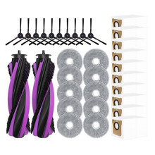 For JONR P20 PRO Vacuum Cleaner Parts Accessories Main Side Brush Dust Bag Mop Cloth