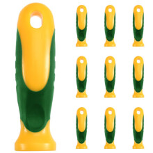10Pcs Rubber File Handle Rectangular Hole Ergonomic Handles for 4inch Flat and Half Round Metal File