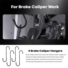 Brake Caliper Compression Tool, Carbon Steel Brake Caliper Tool,Caliper Compression Tool with 4 Brake Caliper Hooks