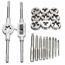 Metric Hand Tap and Die Set Screw Thread Plugs Straight Taper Reamer Tools 12PCS Set