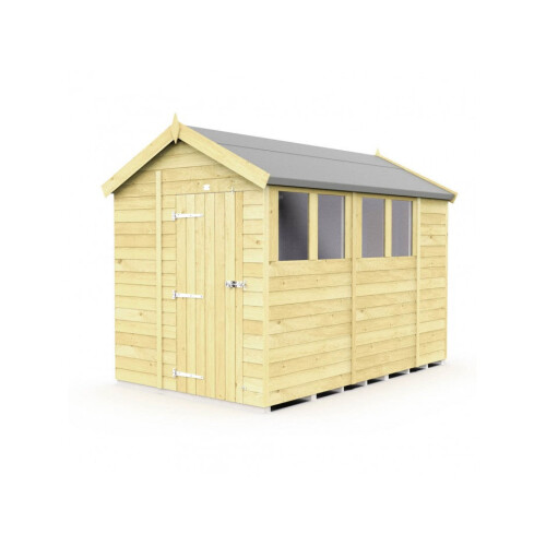 6 x 11 Apex Shed Tanalised (Single Door, With Windows) 1