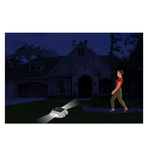 IP68 Waterproof LED Solar Powered Road Stud Light Road Reflective Ground Light Warning Light White Light 2