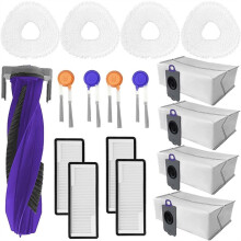 Pack of 17 Accessories Kit for Freo Z10 Ultra/Freo Z10 Sweeping Robot,Main Brush Side Brushes Filter Rag Dust Bag