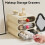 Three-Layer Drawer Storage Box Compact Dressing Table Drawer-Style Cosmetic Storage Box Can Store Cosmetics Shelf Black 1