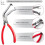 4pcs Electrical Disconnect Pliers for Cars,Electrical Connector Separator Tool and Electrical Connector Disconnect Plier 5