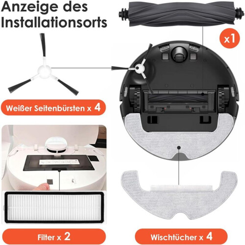 Accessory Set for  D10  Gen 2 Robot Vacuum Cleaner Replacement Parts 2