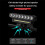 LED Bicycle Front Light USB Rechargeable  Floodlights Easy to Install 6 Modes Bicycle Bell Light,A 7