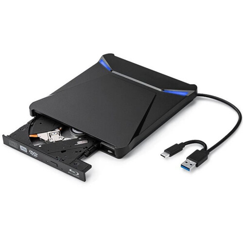 Blu-Ray Burner USB3.0 External Optical DVD Drive Recorder 3D Blu-Ray Players Writer Reader for Laptop PC  Linux