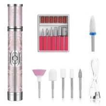 Taller Eléctrico para Uñas de 20000 RPM, Recargable, para Manicura y Pedicura, con Brocas para Lijar y Pulir Esmalte de Uñas.