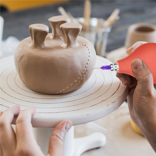 Pottery Tools Supplies Ceramic Applicator,Tips Applicator for Pottery Bottles Glaze Clay Tools Set 2