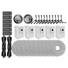 35PCS for Deebot X2 Omni / X2 Pro / X2 Vacuum Cleaner Parts Roller Side Brush HEPA Filter Mop Cloth Dust Bag