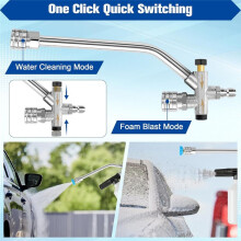 Pressure Washer Accessories, Dual Connector, 7 Pressure Washer Sprayer Nozzles with 1 Car Wash Mitt, 1/4In Quick Connect