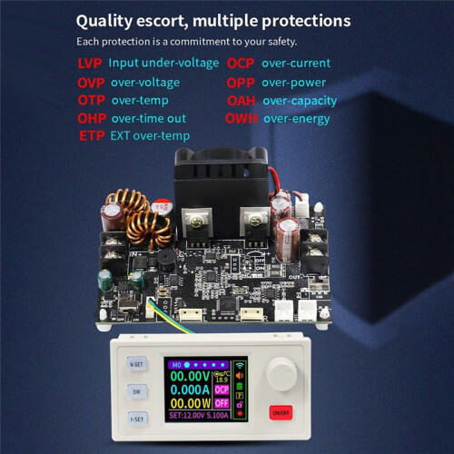 XY3607FS CNC  Buck Boost Converter 7A 252W Laboratory Power Regulator Constant Voltage and Current Charging Module