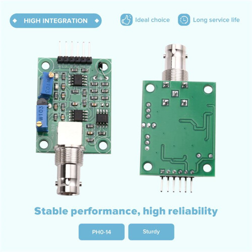 PH Charging Free Electrode Probe PH Value Test PH Sensor Monitoring Module PH0-14 2