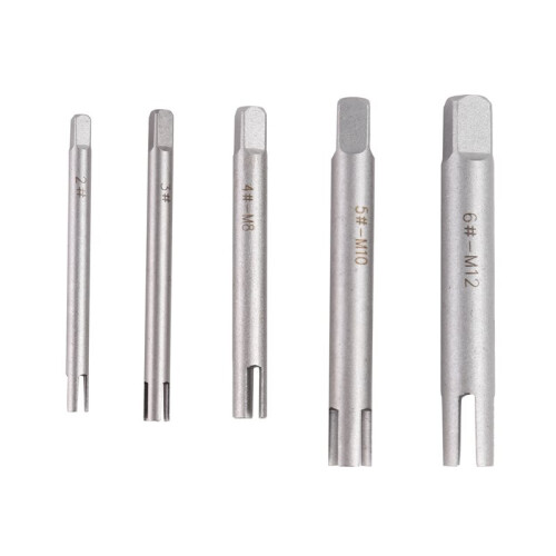 5PCS M10 Screw Tap Extractor Set - Double  Hex Extractor for Broken Screws 1