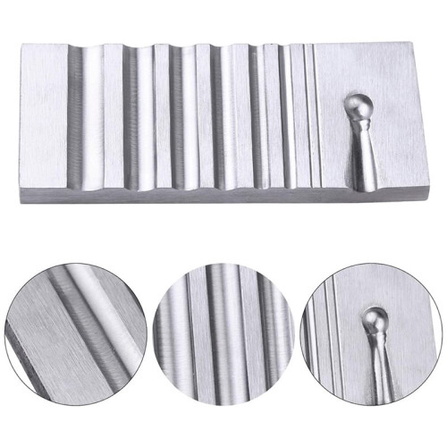 Swage Block Metal Forming Tool for Jewelry, Iron Bench Tool with Precise Channels 2
