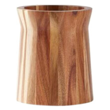 Wood Utensil Holder 360 Rotating Kitchen Chopstick Cage Wooden Storage Holders Cutlery Storage Shelf Kitchen A