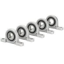 Pillow Block Bearing Zinc Alloy Metal 20mm Inner Diameter Bearing Housing 5 Pcs for Industrial Equipment