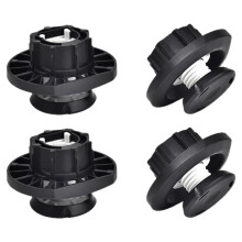 4pcs Adjustable Cabinet Feet Heavy Duty 175KG Load ABS Plastic Furniture Cabinet Legs 0-12mm Flexible Height Adjustment