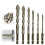 4 Flute Eccentric Drill Bit Set,New Four-Flute Sawtooth Eccentric Drill Bit,Four Edged Serrated Eccentric Drill Bit 1