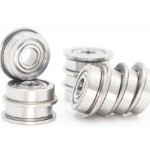 10 Rodamientos de Bolas SF6901ZZ con Brida de Acero Inoxidable de Doble Blindaje, 12 X 24 X 6 mm, SF6901 Z ZZ.