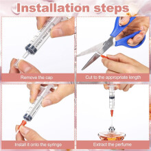 Kit com 64 Peças de Bombas Dosadoras para Recarga de Perfume de 5ml, Incluindo Frascos Spray para Fabricação de Fragrâncias.