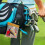 2 Pcs  Tees and  Pouch Bag, Portable Clear Squeeze Top Bag Holder with Clip,  Accessories 5