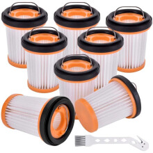 8-Pack Replacement Filters for W1/WV20/WS620/WV401BL/SV780 Handheld Vacuum,High-Efficiency Fabric Vacuum Filters