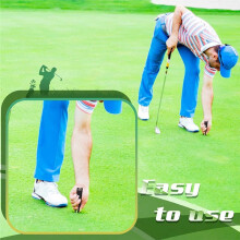 Draagbare Metalen Golfdivot-Reparatietool, Gebogen Spit