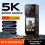 Câmera Esportiva Panorâmica 5K com Tela Sensível Ao Toque de 2 Polegadas, Webcam para Vlogs, Câmera Esportiva Wi-Fi com Gravador de Vídeo 9