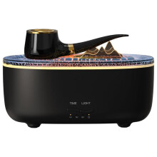 Pipe Essential Oil Diffuser 2 Mist Modes Timer and Waterless Auto-Off 7 Colors Changed LED 200ml Humidifier Diffuser B
