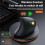 2.4GHz Wireless Vertical Ergonomic Mouse Rechargeable  Mice DPI 800/1200/1600 for Laptop PC Desktop White 8