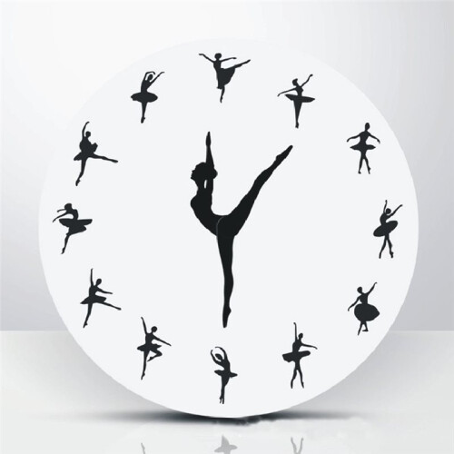 Pole Dancing Clock Hands Wall Art Decor for Dancing Room, Silent Movement Pole Dancing Clock 2