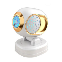 Automatic Bubble Machine Bubble Blowing Toy with Lights Electric Rotatable Bubble Blower for Outdoor Party Wedding B