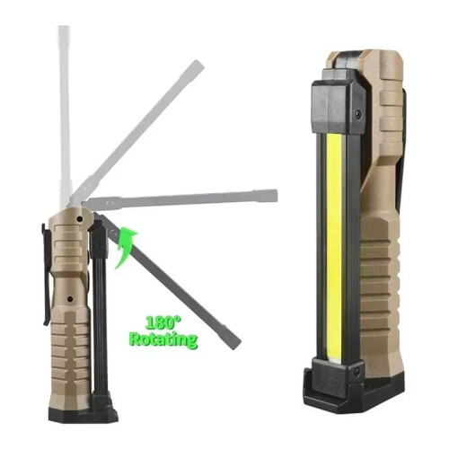 Folding Work Light USB Rechargeable Portable Flashlight Magnetic Base Hook Car Repair Emergency Inspection 2