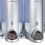 ChuangDian Manual Soap Dispenser Wall Mount for Bathroom and Kitchen Silver 5