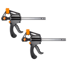 Bar Clamps for Woodworking, Trigger Quick Grip Clamps, One Handed Ratchet Wood Working Clamp for Wood Gluing Crafts