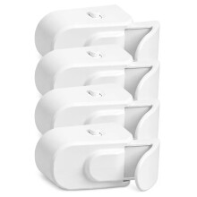 4 Stuks Kindveilige Deursloten (Binnen), voor Slaapkamerdeuren, Kliksysteem voor Eenvoudige Installatie, Boren Niet Nodig