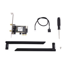 AC900 PCI-E WiFi Adapter Card WiFi6 900Mbps 2.4G/5G Bluetooth5.4 Wireless Network Card+8dB Antenna for Win 10 11