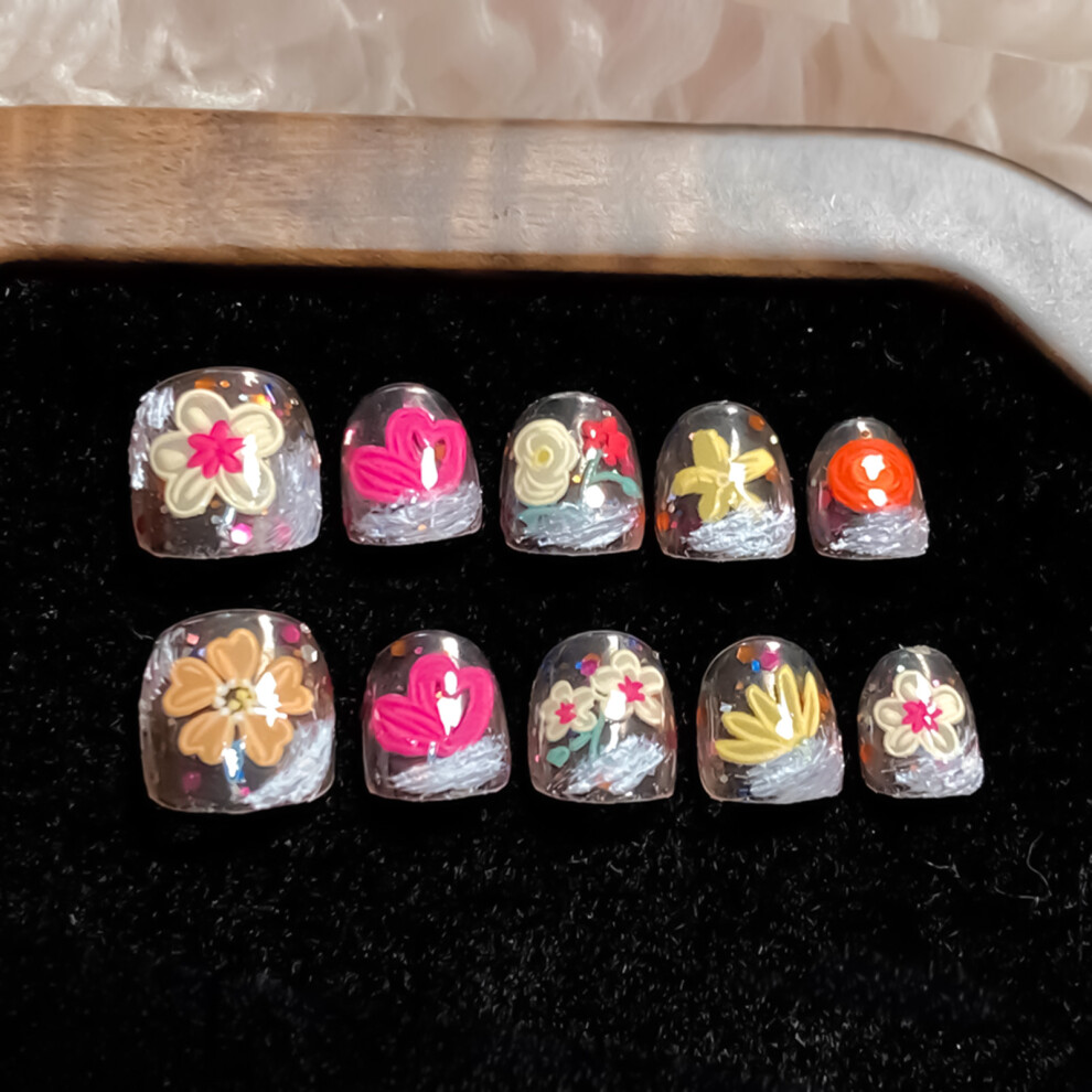Phui-Pet-Supplies (Xs) Kids Graffiti False Nails - Zero Pressure Design