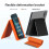 Arbitrarily Foldable Deformation Multi Functional Lazy Stand Universal Desktop Holder for Phone Tablet Laptop Black 5
