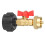 1Pc QCC1 Propane Refill Adapter for 1LB Propane Bottle Tank with Shut /Off Controller Valve 1