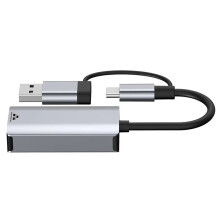 2500Mbps USB A/C to RJ45 Ethernet Adapter 2.5G USB 3 0 Network Card Gigabit LAN Converter for Windows for PC Laptop