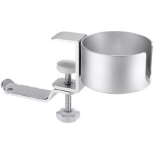 Adjustable Desk Cup Holder Mount Aluminum Double Tube Headset Stand Clamp