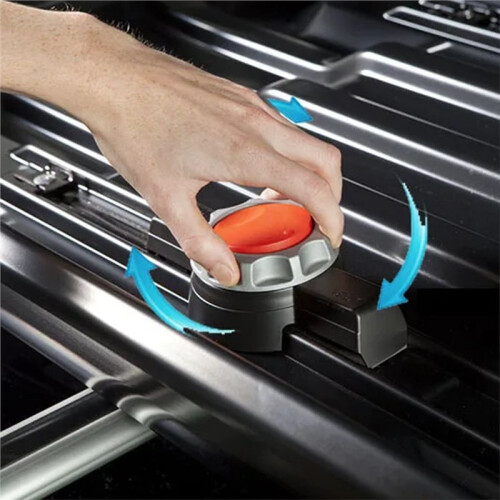 2-Pack Universal Car Roof Rack Lock Holder Quick Mount Adjustable Mighty Clips 2