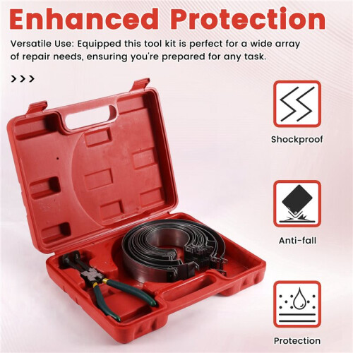 62-145mm Motorcycle/Bike Piston Ring Clamp Compressing/Compressor Tool Kit 2