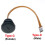 Runder USB-Typ-C-3.1-Einbaustecker (Buchse auf Stecker) mit PFC-Flachkabel, Industriegewinde, 10 cm 5