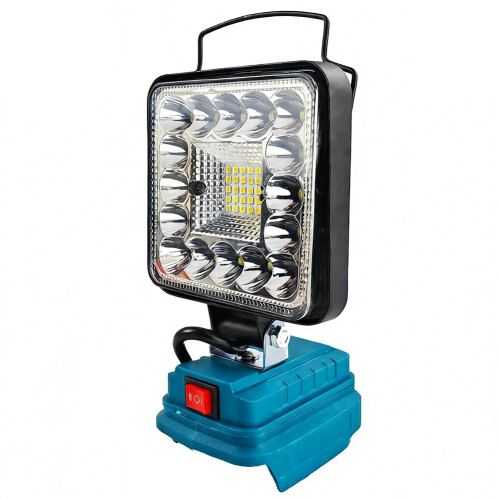 Refletor LED Portátil de 4 Polegadas para Bateria para  - Luz Sem Fio para Trabalho e Pesca Ao Ar Livre com USB 1